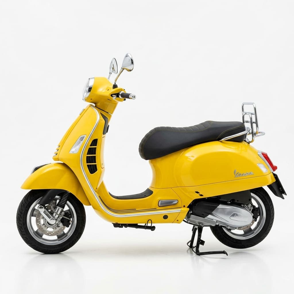 Premium Yellow Vespa Scooter